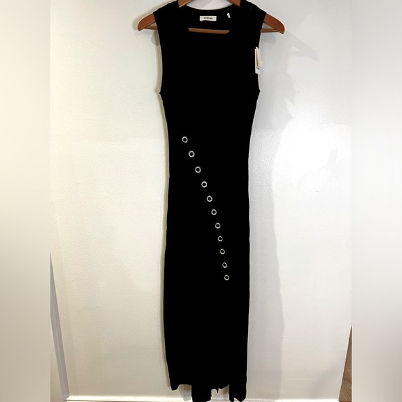 Evy Embellished Asymmetric Knit Midi Dress - Picture 2 of 8